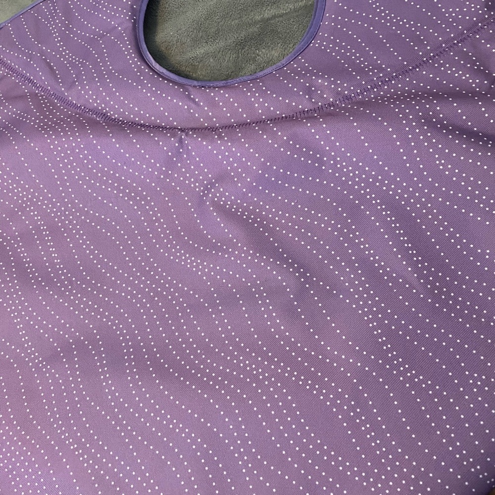 Pursfection XL Tote NWOT - Purple w/White Dots